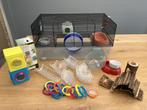 Hamsterkooi Ferplast favola met toebehoren, Dieren en Toebehoren, Kooi, Gebruikt, Minder dan 75 cm, Hamster