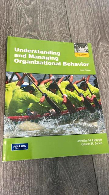 Understanding and managing organizational behavior beschikbaar voor biedingen