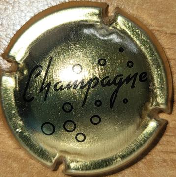 Champagnecapsule van VIGNERONS goud & zwart nr.608 beschikbaar voor biedingen