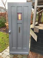 Originele voordeur met glas in lood raampje (1910), Doe-het-zelf en Verbouw, Deuren en Horren, Ophalen, Gebruikt, 80 tot 100 cm