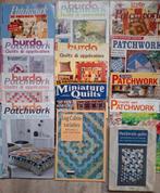 Patchwork en quilt - 11 bladen en 3 boeken, Ophalen of Verzenden