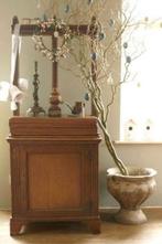 Antiek lakenpersje met opbergruimte, pronkstuk!, Huis en Inrichting, Ophalen, Met deur(en), Eikenhout, Zo goed als nieuw