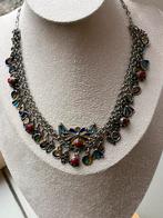 Zilveren Berber collier emaille, Verzenden, Zo goed als nieuw, Overige kleuren, Zilver