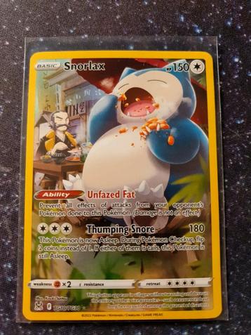 Pokémon kaart Snorlax #TG10 Lost Origin  beschikbaar voor biedingen