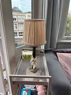 Kringloop bijzet lamp, Huis en Inrichting, Lampen | Tafellampen, Ophalen, Gebruikt, Stof, Minder dan 50 cm