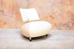 ZGANieuw wit beigekleurige leren Leolux Pallone fauteuil, Huis en Inrichting, Fauteuils, Ophalen, Leolux, Leolux, Design