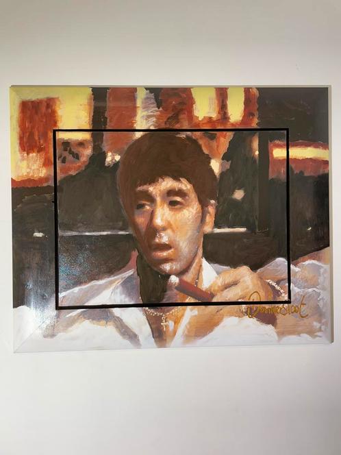 DONKERSLOOT | Schilderij | Scarface | Tony Montana, Antiek en Kunst, Kunst | Schilderijen | Modern, Ophalen of Verzenden