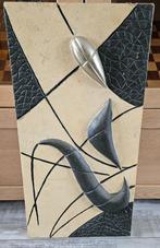 # Wand decoratie met aluminiumstuk er in, Ophalen, Gebruikt