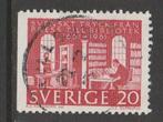 Zweden 1961 - Royal Bibliotheek - Drukkerij, Postzegels en Munten, Postzegels | Europa | Scandinavië, Zweden, Ophalen, Gestempeld