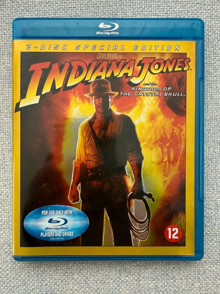Blu Ray Indiana Jones and the Kingdom of the Crystal Skull, Cd's en Dvd's, Blu-ray, Zo goed als nieuw, Science Fiction en Fantasy