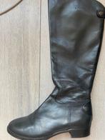 Te koop: leren Italiaanse laarzen, zwart, maat 38, Kleding | Dames, Ophalen of Verzenden, Zo goed als nieuw, Zwart, Hoge laarzen