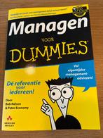 Managen voor Dummies - Bob Nelson & Peter Economy, Ophalen of Verzenden, Gelezen, Management