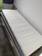Witte IKEA BRIMNES bedbank met 2 matrassen – 80x200 cm, Verstelbaar, Eenpersoons, Wit, Ophalen of Verzenden