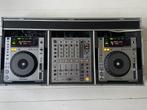 Pioneer CDJ-850 (2 x) + DJM-700 mixer (incl Flightcase), Muziek en Instrumenten, Dj-sets en Draaitafels, Gebruikt, Pioneer, Ophalen