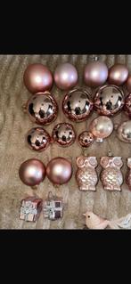 Kerstballen kerstversiering roze voor in de kerstboom, Diversen, Ophalen of Verzenden