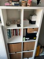 Ikea kallax kast met mandjes, 100 tot 150 cm, Minder dan 50 cm, Gebruikt, Overige houtsoorten