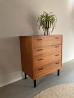 Midcentury vintage teak ladekastje, Ophalen, Gebruikt, Simplalux, 50 tot 100 cm