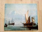 prent Hendrick Dubbels (1620-1676) - Hollandse schepen, Verzamelen, Foto's en Prenten, Ophalen, Prent