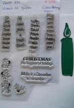 Kerst 533 Clearstamp, Ophalen of Verzenden, Zo goed als nieuw, Clearstamp