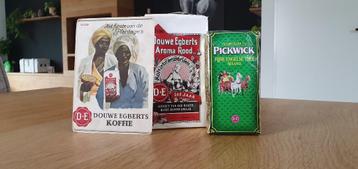 D.E. Douwe Egberts verzamel set, Koffie , Thee , Vloeipapier beschikbaar voor biedingen