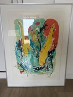Nic Jonk zeefdruk 1988 grootschermer salto zgan, Ophalen of Verzenden