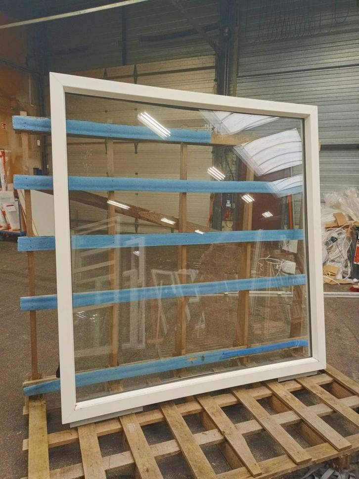 Kunststof Vast kozijn  b200 x h208 cm Wit  -2001-, Doe-het-zelf en Verbouw, Kozijnen en Schuifpuien, Nieuw, Raamkozijn, Kunststof