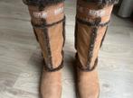 Replay Hoge Laarzen met Bontrand - Maat 38, Kleding | Dames, Ophalen of Verzenden, Zo goed als nieuw, Bruin, Hoge laarzen