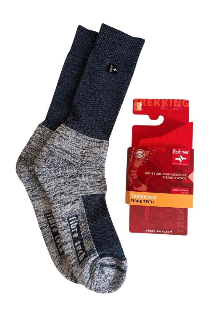 Rohner fibre tech Merino Wol Trekking/Wandelsokken Mt.39-41, Kleding | Heren, Sokken en Kousen, Nieuw, Maat 39 t/m 42, Overige kleuren