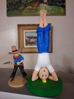 Kuifje yoga-beeldje 20cm. handgeschildered, Verzamelen, Ophalen of Verzenden, Nieuw, Overige typen