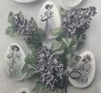 fr 1905 meisjes in paaseieren takken paarse Seringen, Verzenden, Voor 1920, Gelopen, Overige thema's