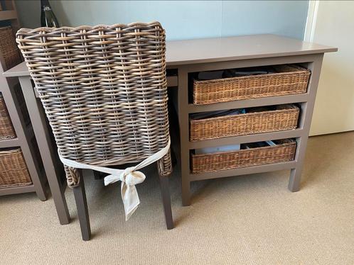 Bureau set (bureau, kast, nachtkastje), Huis en Inrichting, Slaapkamer | Nachtkastjes, Gebruikt, Hout, Ophalen