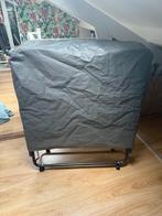 Inklapbaar logeerbed, Ophalen, Eenpersoons, Zwart, 190 cm of minder