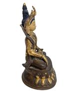 Vergulde bronzen Groene Tara Himalaya beeld LOT 078, Ophalen of Verzenden, Gebruikt