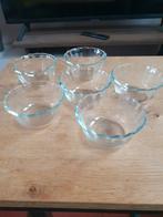 Pyrex schaaltjes met schulprand - 6 stuks, Huis en Inrichting, Keuken | Servies, Glas of Glazen, Ophalen of Verzenden, Overige stijlen