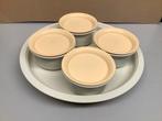 Tupperware set draaiplateau met 4 schaaltjes. Kunststof., Huis en Inrichting, Keuken | Tupperware, Ophalen of Verzenden, Zo goed als nieuw