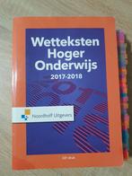 Wetteksten Hoger Onderwijs 2017-2018, Ophalen of Verzenden, Nieuw