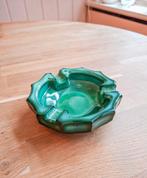 Groene vintage asbak, Ophalen of Verzenden