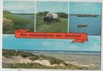 Ameland 4 luik Een vakantiegroet Gelopen 1974, Verzamelen, Ansichtkaarten | Nederland, Verzenden, 1960 tot 1980, Gelopen, Waddeneilanden