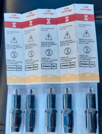 Tattoo machine cartriges 5rl NIEUW in doos beschikbaar voor biedingen