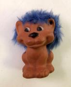Voetbal leeuw leeuwtje blauw - jaren 80 / 90 vintage, Beeldje of Poppetje, Ophalen of Verzenden, Zo goed als nieuw