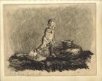 Alfred Löb ets aquatint / vernis mou "Stilleven met Putti", Antiek en Kunst, Ophalen