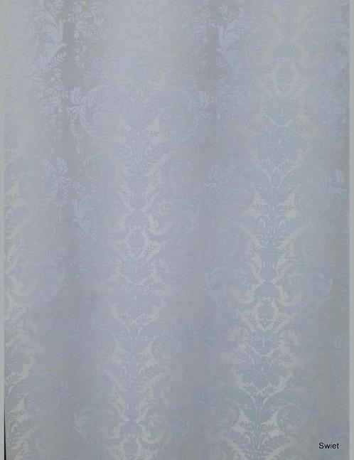 14038 behang barok zilverblauw chique elegant swiet Stijlvol, Huis en Inrichting, Stoffering | Behang, minder dan 10 m², Verzenden