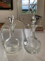 Antieke Kristallen Karaffen Olie & Azijn, Antiek en Kunst, Ophalen of Verzenden
