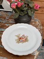 Prachtig oud brocante bord met romantisch afbeelding erop !, Ophalen of Verzenden