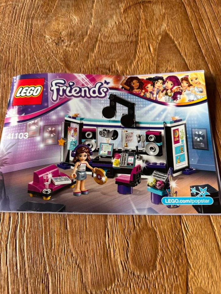 Lego friends popster opname studio 41103, Kinderen en Baby's, Speelgoed | Duplo en Lego, Gebruikt, Lego, Complete set, Ophalen of Verzenden
