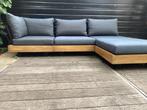 loungeset bank hoekbank 4-5 pers 'Loek' karwei, Tuin en Terras, Tuinsets en Loungesets, 5 zitplaatsen, Gebruikt, Bank, Ophalen of Verzenden