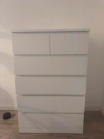 Malm kast met 6 lades, Huis en Inrichting, Kasten | Ladekasten, Ophalen, Kunststof, Gebruikt, 5 laden of meer