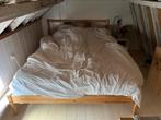 Gratis!! 140 bij 200 cm bedframe Zonder matras en beddengoed, Huis en Inrichting, Slaapkamer | Bedden, Gebruikt, Ophalen of Verzenden