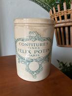 Brocante Félix Potin Confiture Pot beboterd, Antiek en Kunst, Antiek | Keramiek en Aardewerk, Ophalen of Verzenden