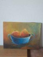 Ingrid van arenthals schilderij schaal met appel en peer., Antiek en Kunst, Ophalen